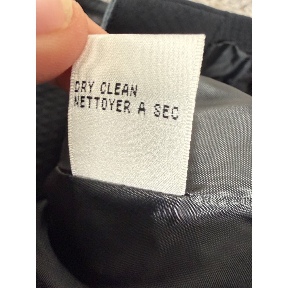 Talbots Size 6 Minimalist Career Blazer Jacket Black Long Sleeve Cotton Lined - Picture 7 of 8